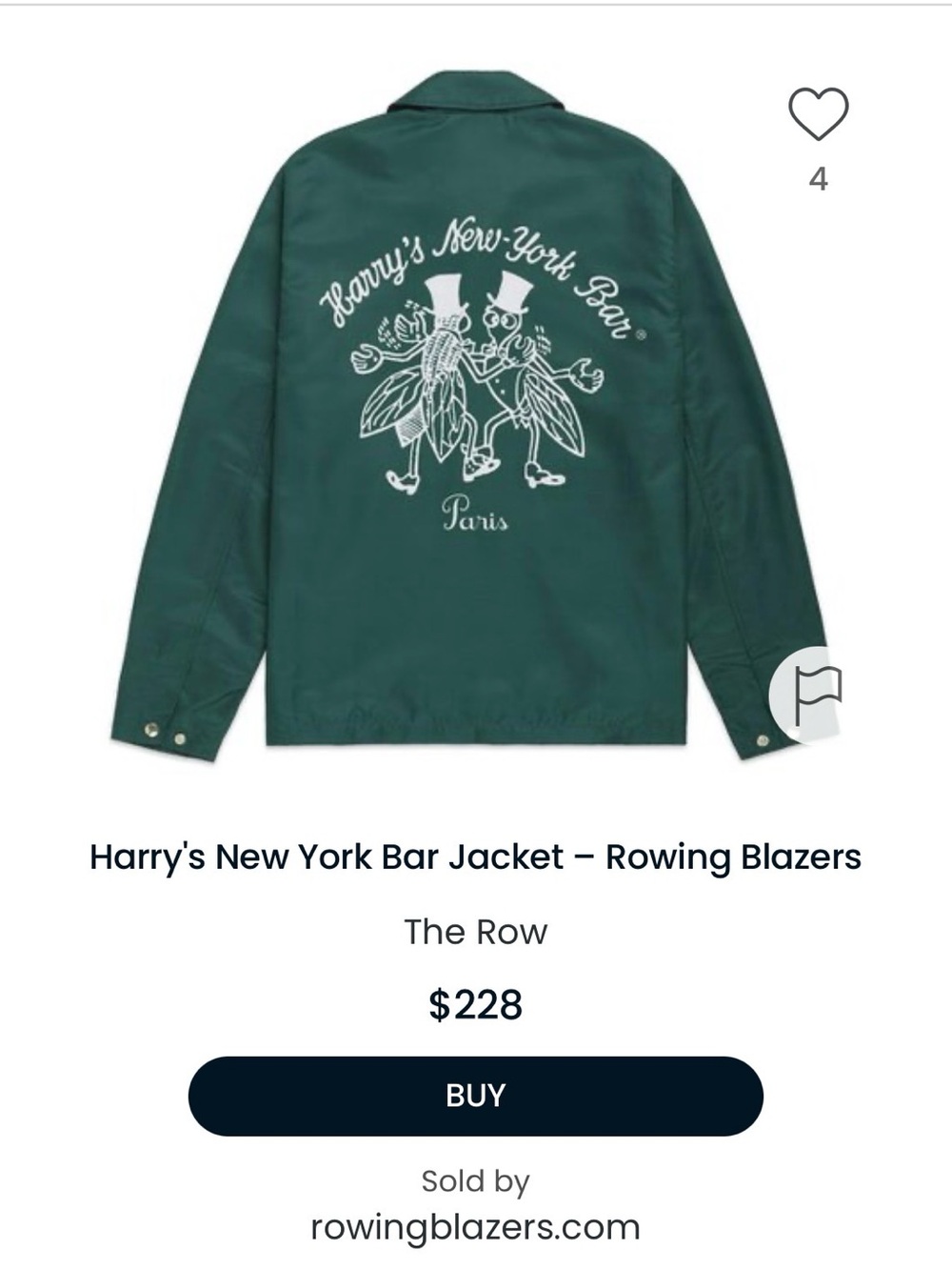 Rowing Blazers Dark Green Jacket with Navy Label